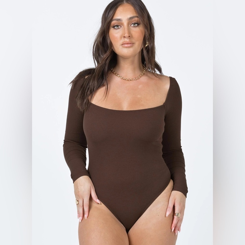 Princess Polly Charlotte Bodysuit Brown